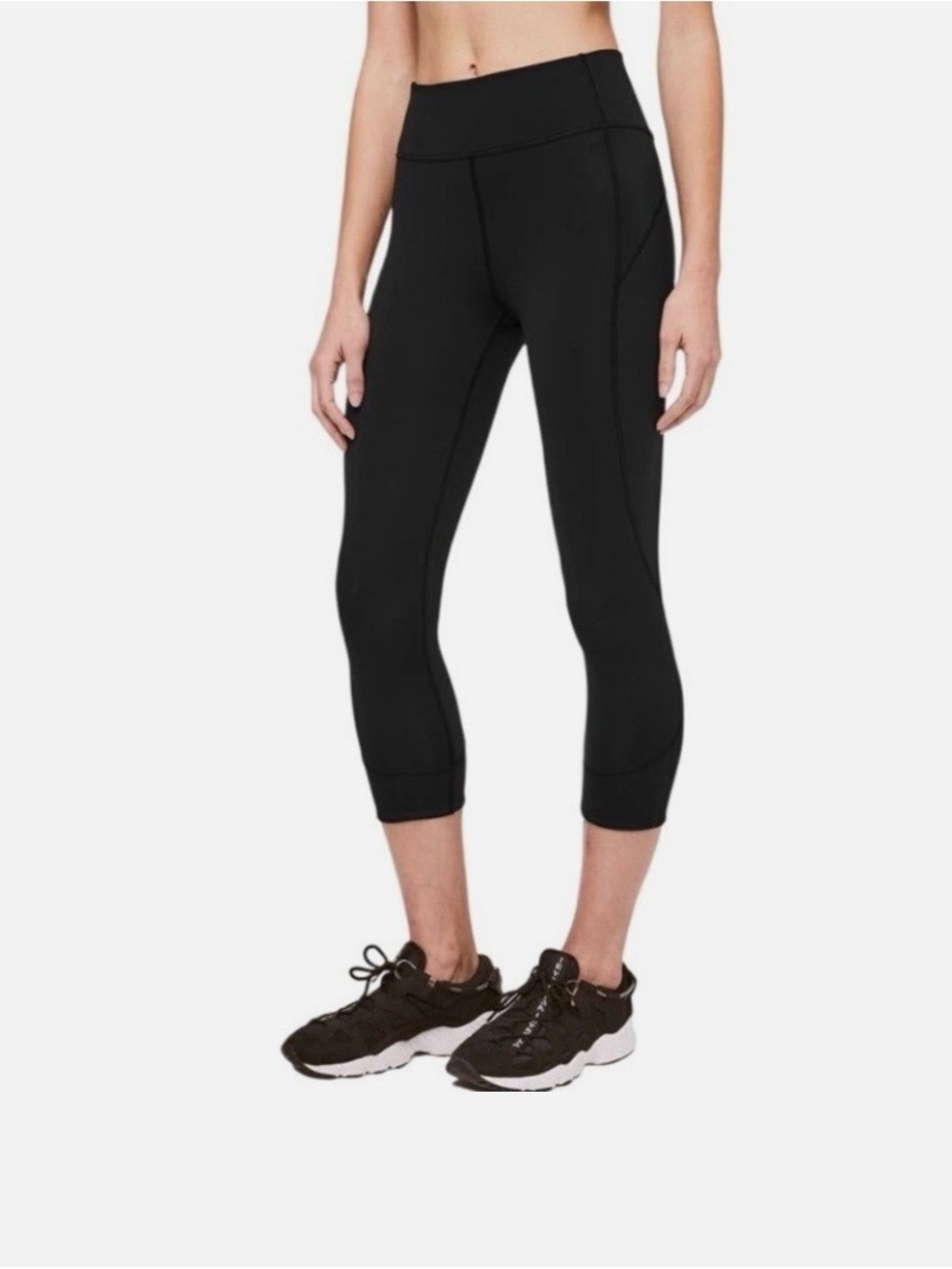 lululemon athletica Black Movement Crop Everlux 19”